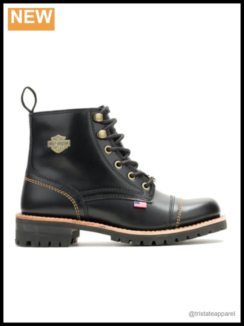 Harley-Davidson Liberty Lace Motorcycle Boots Women's Leather Ankle